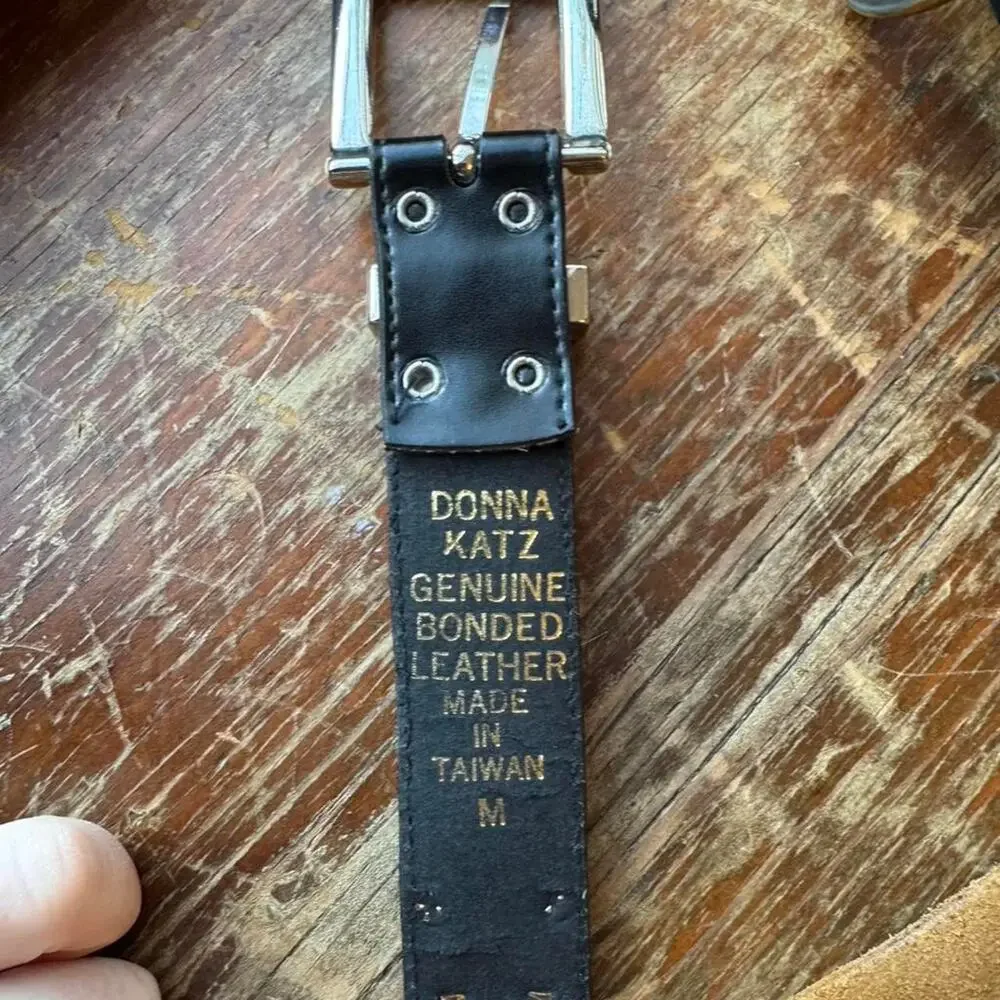 Black coin belt vintage 90s